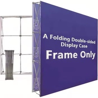 Panneau d'affichage mural en grille personnalisé pour les magasins de vente au détail de vêtements, accessoire d'exposition portable pliable et pop-up