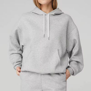 Impresión de logotipo de manga larga Sudadera con capucha Lisa Ropa deportiva Sudaderas Mujer Sudadera con capucha - Product Image 2