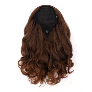 Estensione per <span class=keywords><strong>Coda</strong></span> <span class=keywords><strong>di</strong></span> <span class=keywords><strong>Cavallo</strong></span> Sintetica Afro Ricci Ondulati Nera <span class=keywords><strong>di</strong></span> Alta Qualità con Coulisse, Economica, per Donne Nere - Vendita all'Ingrosso - Product Image 6