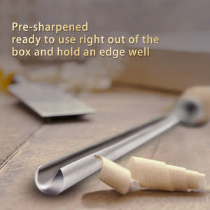 Gouge de 3/8 pouces <span class=keywords><strong>pour</strong></span> <span class=keywords><strong>tour</strong></span> à <span class=keywords><strong>bois</strong></span> M2 Cryo HSS, outils de tournage <span class=keywords><strong>pour</strong></span> <span class=keywords><strong>bois</strong></span>, burins avec manche en <span class=keywords><strong>bois</strong></span> de hêtre - Product Image 4