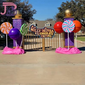 Bonbons en fibre <span class=keywords><strong>de</strong></span> verre taille réelle personnalisés donut bonbons décor crème glacée géante sucette accessoires <span class=keywords><strong>de</strong></span> bonbons pour Candy Land - Product Image 4