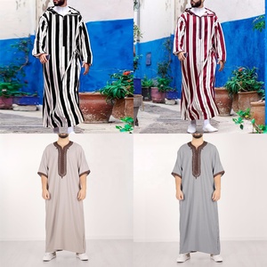 2026 Meilleure vente : Jubba musulmane de luxe opulente pour <span class=keywords><strong>homme</strong></span>, robe longue à manches longues avec broderie dorée et poche latérale, tenue arabe haut de gamme - Product Image 1