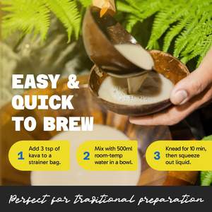 Vanua Kava Lewena Premium 1 фунт среднего помола базальный корень кавы порошок 6-7% кавалактон Гладкий чистый чай для похудения корня кавы - Product Image 6