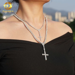 Gioielli Raffinati in Vendita, Catena Tennis Hip Hop di Alta Qualità in <span class=keywords><strong>Argento</strong></span> 925 con Moissanite Certificata GRA - Product Image 6