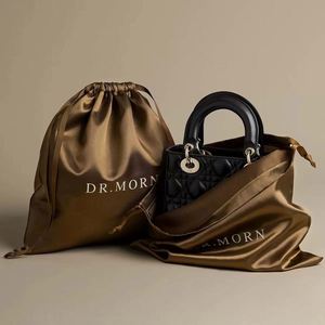 Custom Rose Gold Satin Dust Silk Bag for Handbag Hair Lingerie Packaging Gift Jewelry <b>Drawstring</b> Satin <b>Pouch</b> - Product Image 2