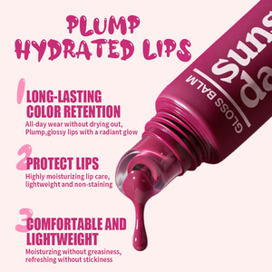 Brillo Labial PAGE VINE Cross-Border Juice Bomb, Hidratante, de Larga Duración, con Efecto Espejo, Transparente como el Hielo, para <span class=keywords><strong>Labios</strong></span> con Aspecto Fresco - Product Image 4