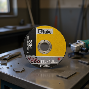 Disco Abrasivo Plano Ttake de 115x1.6 mm para Corte de Acero Inoxidable - Product Image 3