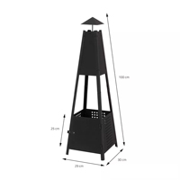 Poêle à bois autoportant pour camping, foyer extérieur, brûleur à bois