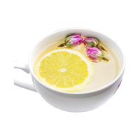 Tranches de citron sucré croustillantes FD pour garniture de sachets de thé, smoothies, décoration de cocktails, bordure de verres et pâtisserie, approvisionnement en vrac 1000g