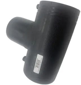 Penjualan terlaris bentuk T 3 cara sambungan pipa Butt Fusion Gas PE100 electroful Tee setara