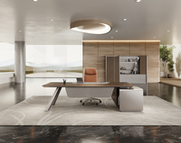 Bureau de direction moderne en bois massif, luxueux, extensible, convertible, modulaire, avec garantie de 3 ans