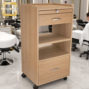 Chariot de Luxe Moderne en Métal pour Salon de Beauté et Esthétique avec Tiroirs de Rangement, Idéal pour le Salon - Product Image 1