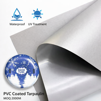 Rouleau de bâche industrielle en PVC imprimé uni, 550 GSM, 1000D, antistatique, tricotée, résistante aux déchirures et imperméable, vente en gros d'usine