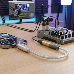 Adaptador <span class=keywords><strong>de</strong></span> <span class=keywords><strong>Audio</strong></span> Tipo-C a 3.5mm para Auriculares y Micrófono, Conversor <span class=keywords><strong>de</strong></span> <span class=keywords><strong>Audio</strong></span> Digital OTG con Decodificación para Transmisión en Vivo y Grabación - Product Image 5