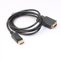 Precio al por mayor del fabricante: cable adaptador de alta definición DP a VGA de 1,8 M de largo