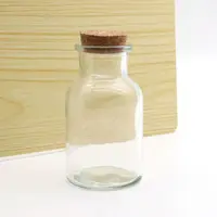 125ml 150ml Glas vorrats glas mit Kork deckel Honig glas mit Holzdeckel
