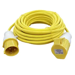 IP44 kabel ekstensi industri EN 60309 tahan air 16A 2P + E/4h