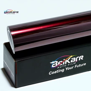 Film de protection de peinture BKE en TPU noir métallisé auto-cicatrisant, anti-jaunissement, anti-rayures, pour carrosserie de voiture, rouleau de 10 ans de protection UV/IR - Product Image 1