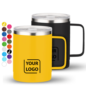 Juego de Tazas de Café con Impresión Personalizada para Regalo Promocional de Navidad, Juego de Tazas de Viaje Térmicas para Café, Lisas, Gruesas, para el Sr. y la Sra. - Product Image 1