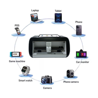 Cedle - Máquina de Corte Inteligente para Protectores de Pantalla de Película, con Logotipo Personalizado, 10 Pulgadas, Negra, Wifi, Automática y Manual, Mini, Irrompible