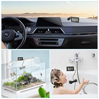 Termómetro Digital LCD Mini de Moda, Sonda de Temperatura Impermeable para Uso en Interiores, Acuarios, Refrigeradores, Congeladores y Peceras