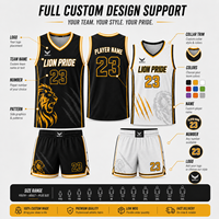 Desain Kustom Lion Pride Full Sublimation Solusi Satu Atap Hoodie Jaket Polo T-Shirt Celana Snap Kaus Kaki Pakaian Tim Basket