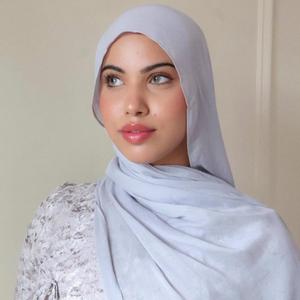 Vente en gros, fabrication OEM ODM, logo personnalisé, hijab uni en modal, hijab musulman pour femmes, couleur unie, doux, respirant, en modal - Product Image 2