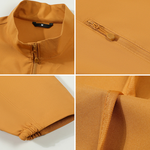 เสื้อกันลมมีซิปกันน้ำมีฮู้ดผ้าโพลีเอสเตอร์สำหรับฤดูใบไม้ร่วง - Product Image 2