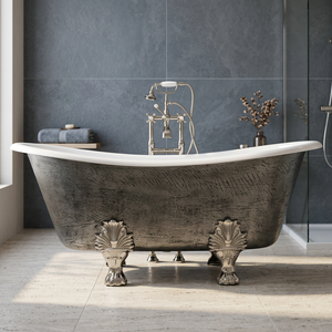Bañera Independiente de Hierro Fundido con Patas, Ovalada, Duradera, Clásica y de Lujo para Adultos, Uso en Interiores - Product Image 2