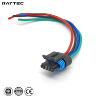 Conector Eléctrico Impermeable de 4 Pines y 12V de Cobre para Válvula de Control de Aire en Reposo, Arnés de Cableado Automotriz de Alta Resistencia, IP67