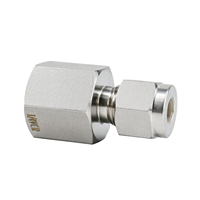 Adaptateur femelle VCR en acier inoxydable 316L pour tube à compression, 3000 psi, alternative Swagelok, raccord de pipeline de gaz haute pureté