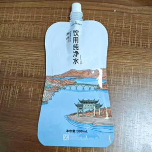 Pochette souple personnalisée de 300 ml en aluminium, anti-fuite, durable, avec bec verseur, pour vodka, bière, eau minérale, jus - Product Image 6