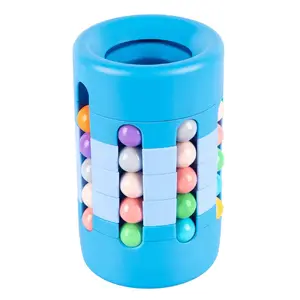 Soporte creativo de escritorio para bolígrafos, bola giratoria de inteligencia mágica, cubo para bolígrafos, rompecabezas para niños, gran oferta