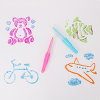 Stylos marqueurs gonflables colorés amusants pour enfants, feutres de coloriage à pointe feutre, marqueurs à air comprimé amusants pour les jeux d'art et de peinture pour enfants