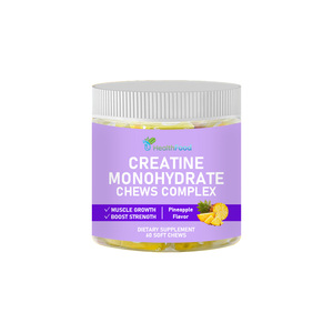Gummies de créatine monohydrate sans gluten à faible MOQ pour renforcer la force, à prendre avant et après l'exercice, supplément nutritionnel sportif - Product Image 1