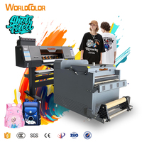 Impresora automática DTF I3200 Cabezales duales 60cm XP600 Camiseta Máquina agitadora de horno de impresión de película de 24 pulgadas A1 Dimensión de impresión Nuevo