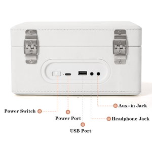 AUDMIC <span class=keywords><strong>CD</strong></span>-009 Blanc Grand Cadeau d'Anniversaire Haut-Parleur Bluetooth de Luxe pour Sommeil pour Ordinateur Extérieur et Téléphone Portable Lecteur <span class=keywords><strong>CD</strong></span> - Product Image 5