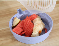 Keukenmes Saladekom Groente Fruit Salade Patroon Snijkom