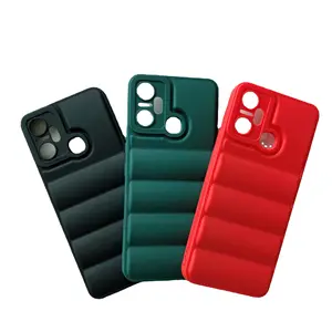 New Design Down Jacket soft phone case TPU PC shockproof mobile phone case covers cell phone case For infinix smart6plus