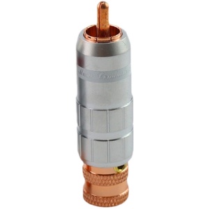 U.S. CMC in rame puro placcato oro ottone alloggiamento inca spina di loto Audio testa amplificatore segnale 8mm spina di cablaggio IP40 nominale 12V 1.5A - Product Image 5