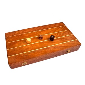 <b>Wooden</b> Indoor 9" <b>Backgammon</b> <b>Set</b> Folding <b>Backgammon</b> Board Game <b>Set</b> <b>Wooden</b> Board Game for Adult - Product Image 4