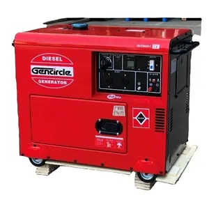 Gerador diesel tipo silencioso de partida elétrica de cilindro único 2.8kva 5kva 6kva 7kva para venda/