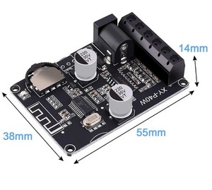 Carte d'amplification audio stéréo XY-P40W 5.0 40Wx2 avec récepteur BT, alimentation CC 12/24V - Product Image 5