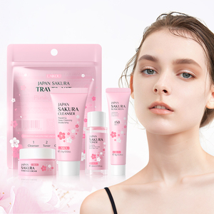 LAIKOU Japan Sakura Travel Kit Moisturizing Whitening Facial <b>Serum</b> Cream Shrink Pores Oil Control Nicotinamide Skin Care <b>Face</b> - Product Image 5
