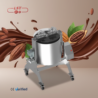 Machine à mélanger le chocolat électrique automatique LST, petite machine à broyer le chocolat avec meules en pierre, alimentée par prise secteur, pour noix, lait et fruits