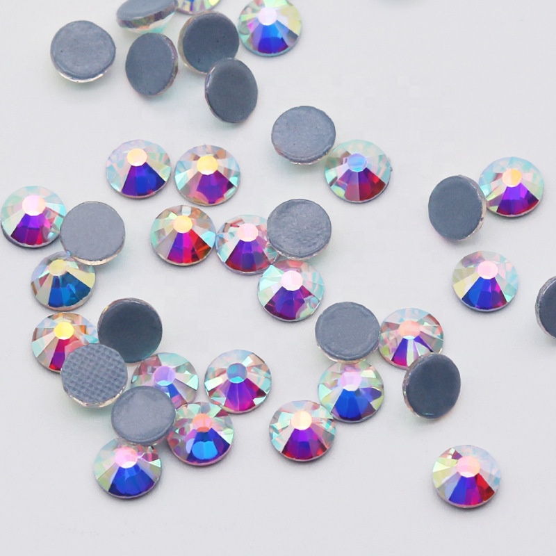 Большой пакет 100 грубой SS 16,20 кристалл AB Стразы горячей фиксации стеклянные стразы для одежды обуви сумки платья