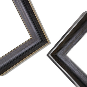 Wood <b>Frame</b> 97052 Rectangular Gold Silver Textured Wall <b>Mount</b> Indoor Decor - Product Image 3