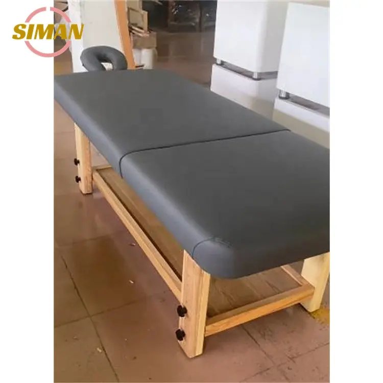 Siman cama de belleza de masaje simple respaldo cómodo ajustable con almohada en forma de U muebles de salón cama de pestañas de salón de uñas de madera