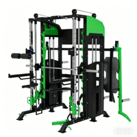 Rack de musculation commercial multifonctionnel avec machine Smith, poulie et rack à squats pour un entraînement complet