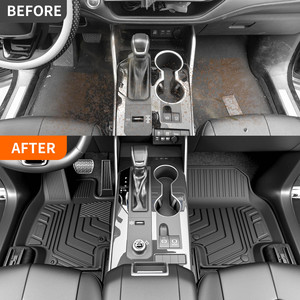 Alfombrilla Trasera de Maletero con Respaldo de Piso Gruesa y Fácil de Limpiar para Toyota Highlander 2020-2025 de 7 Asientos Modelo EE. UU. Duradera de <span class=keywords><strong>TPE</strong></span> - Product Image 4